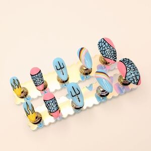 Custom Order For Oli. Scaled And Icy era Press On Nail Set.